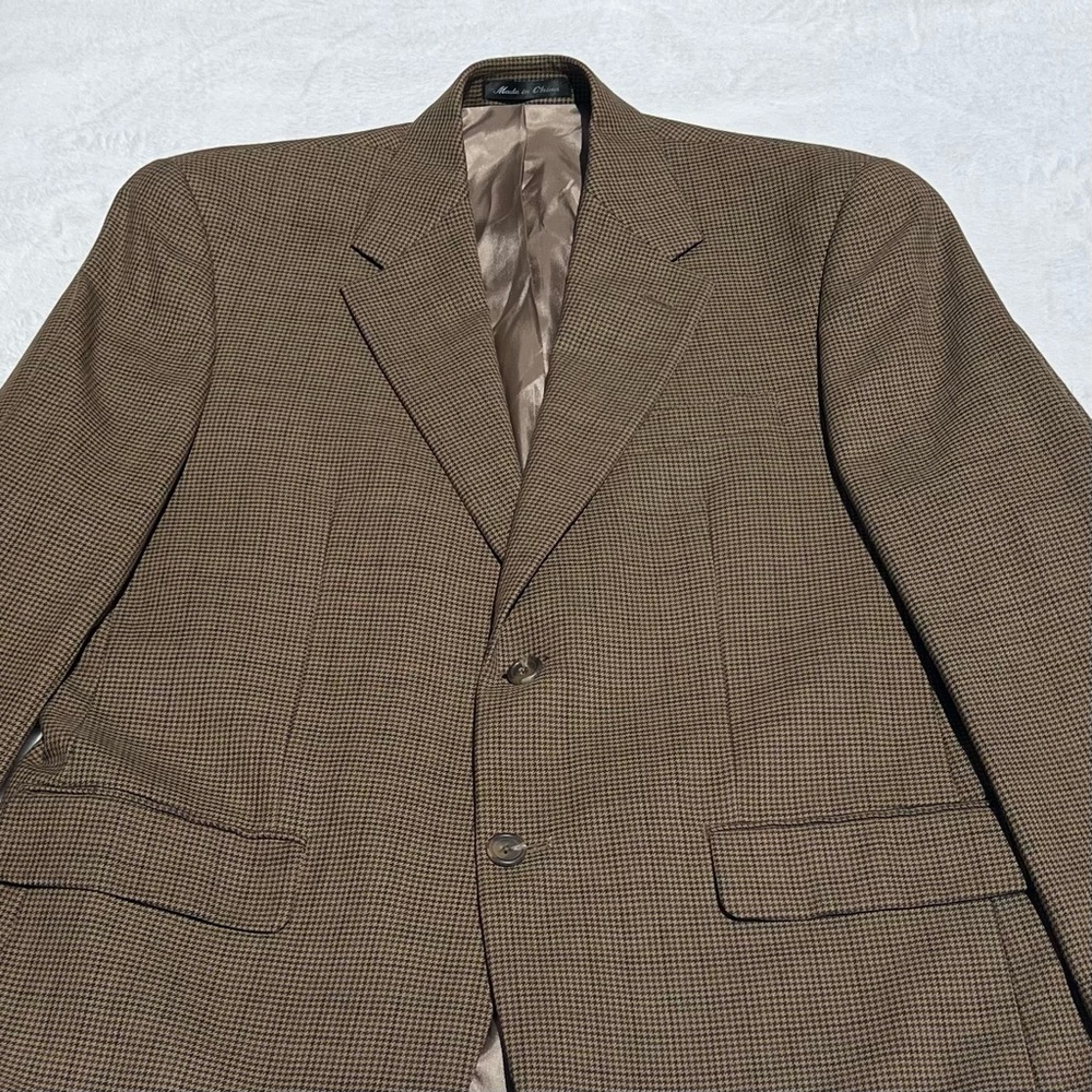 Ralph Lauren Chaps Sport Coat Tweed Pure New Wool Size 40R Woolmark